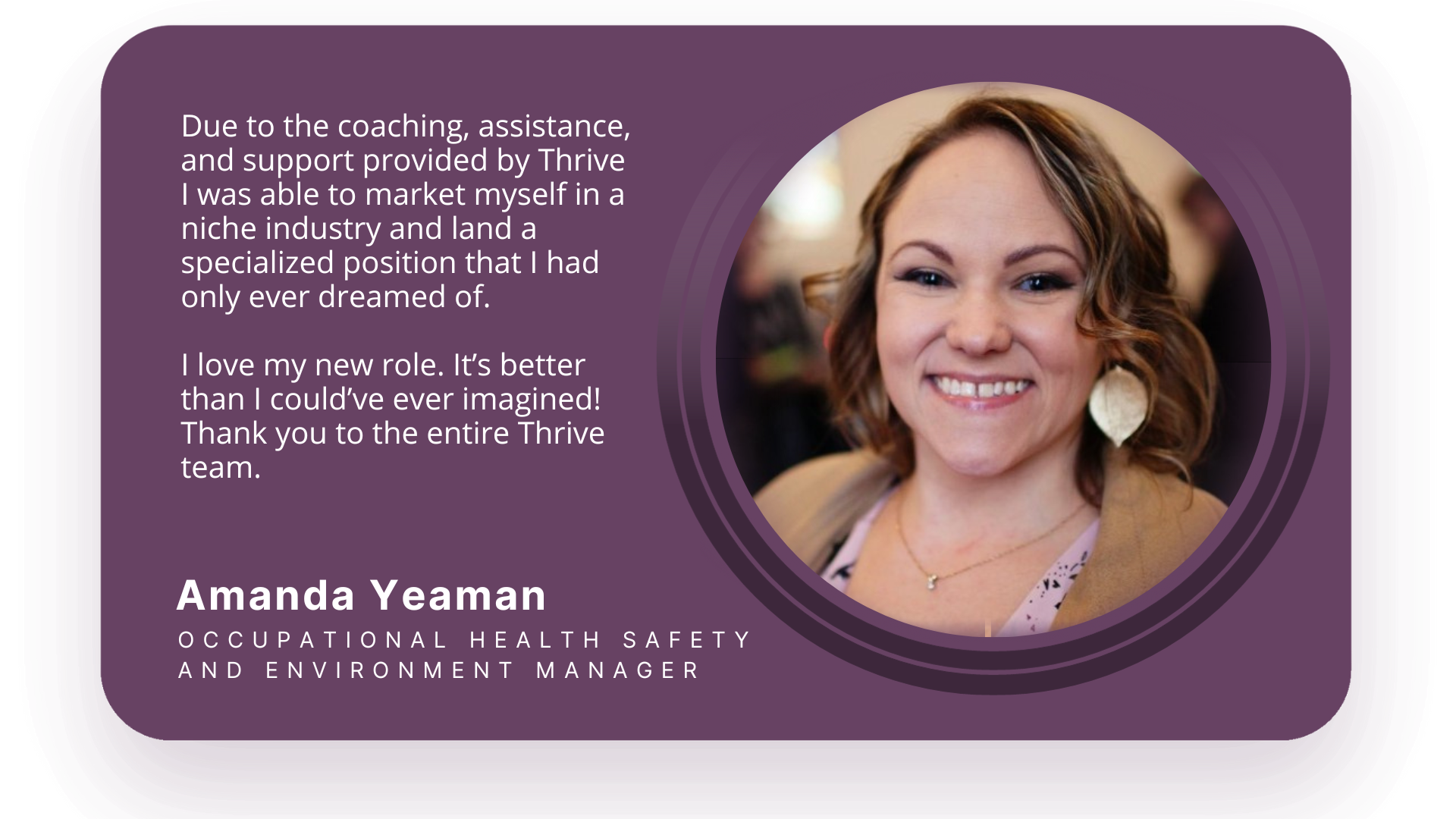 Thriving Through Transition Amanda S Journey With Thrive Thrive Stories